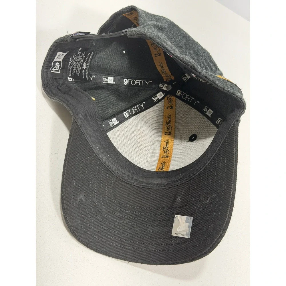 New Era 9FORTY Golden State Warriors NBA‎ Finals Snapback Hat Grey Black Cap